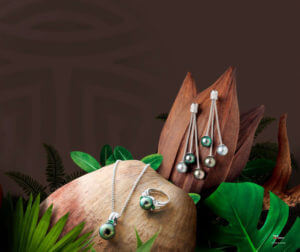 Tahitian pearl ring necklace earrings