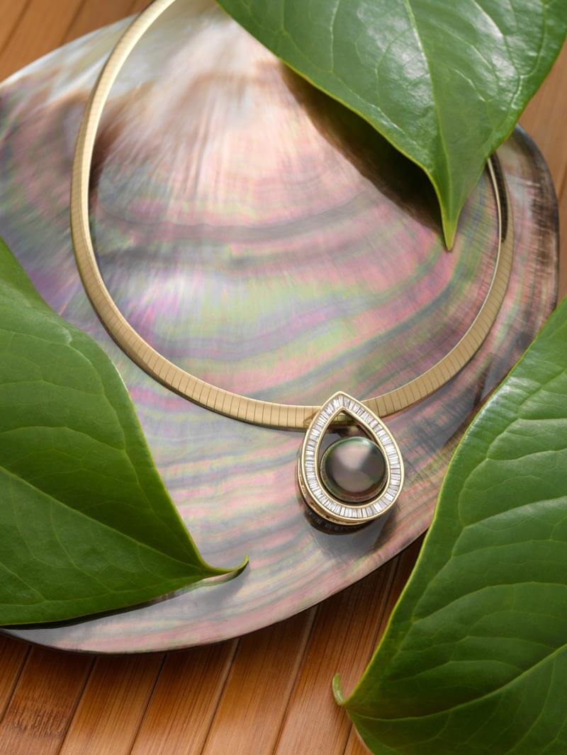 perle de tahiti pendentif